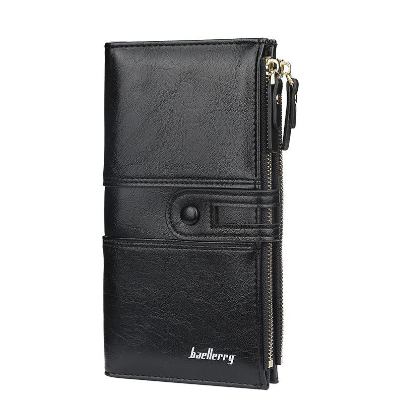 Damen Clutch mit zweifachem Reißverschluss