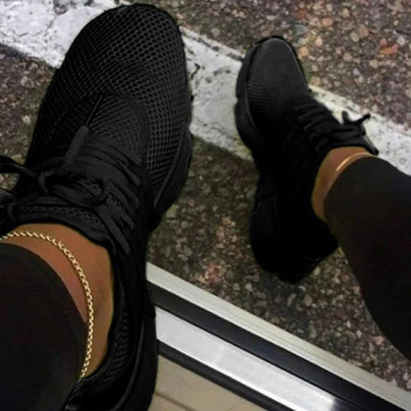 Atmungsaktive Einfarbige Turnschuhe