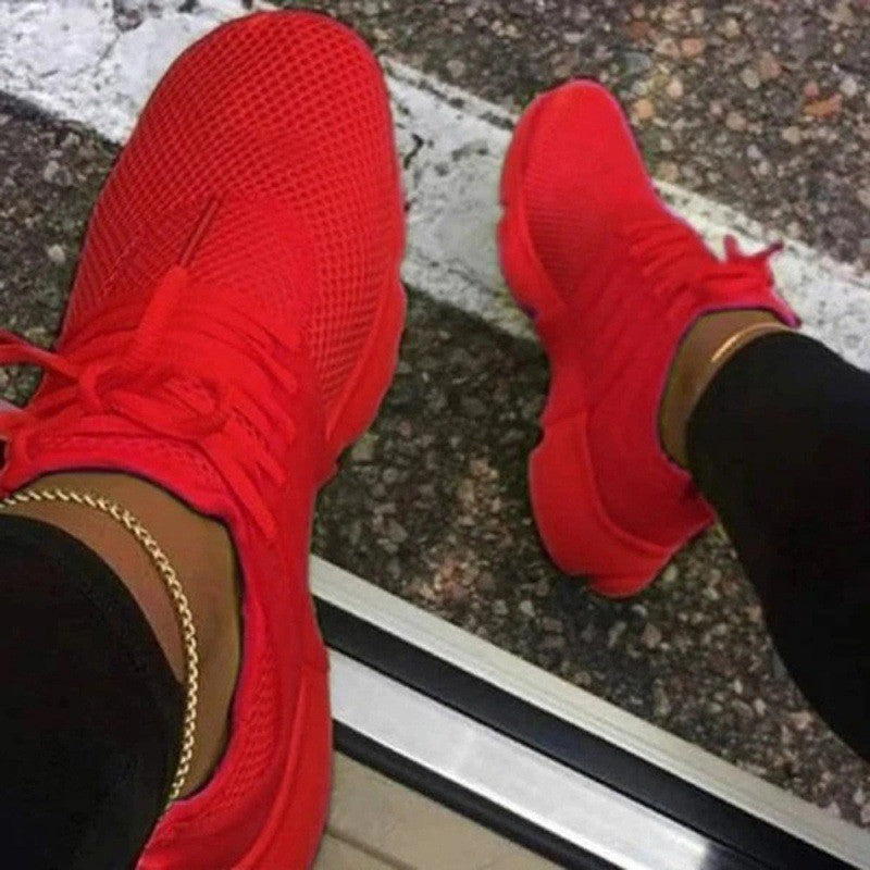 Atmungsaktive Einfarbige Turnschuhe