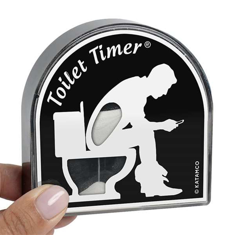 Sanduhr-Timer in Toilettenform