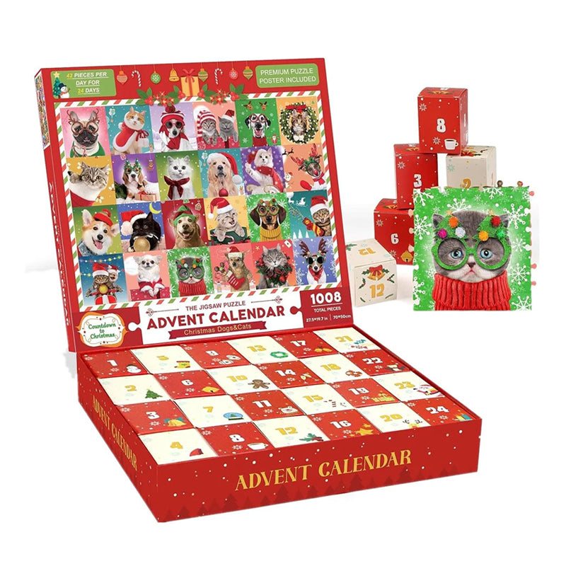 🎄Adventskalender Puzzle 🧩【Weihnachten Haustiere】