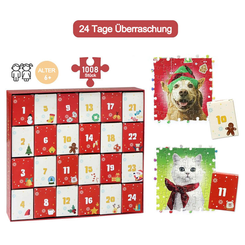🎄Adventskalender Puzzle 🧩【Weihnachten Haustiere】