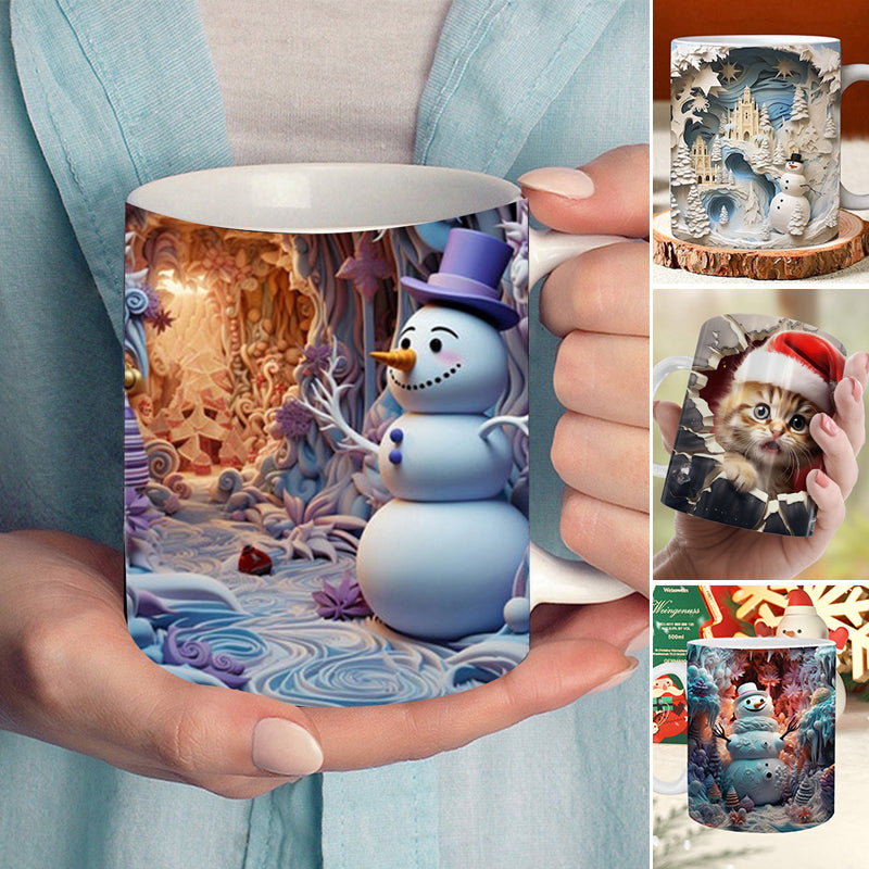 3D-Weihnachtstasse